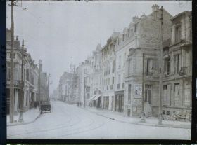 Image représentant France, Reims, La rue du faubourg Cérès