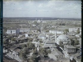 Image représentant Panorama de la ville vers Ikinci Beyazit Camii (Mosquée de Beyazit II, datant de 1484-1488)