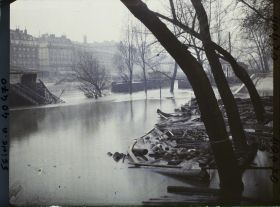 Image représentant La crue de la Seine, du quai de l'Hôtel-de-Ville au quai aux Fleurs