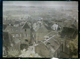 Image représentant France, Gourdon (Lot), Vue d'ensemble sur la ville prise de la promenade du Château vers le s.o.