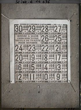 Image représentant Feuille de tickets de pain