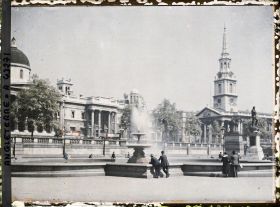 Image représentant Trafalgar Square, la National Gallery et Saint Martin Church