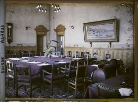 Image représentant Accords de Locarno, la salle du palais de Justice où eut lieu la conférence sur le pacte de Sécurité