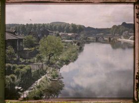 Image représentant France, Périgueux, Vue sur l'Isle devant Périgueux