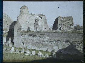 Image représentant Forum Palatin, Vestige du stade et de la maison de l'empereur Septime Sévère