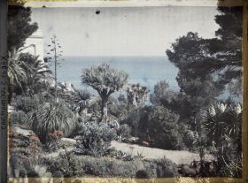 Image représentant Villa Kahn - une allée dans le jardin, villa à l'arrière-plan