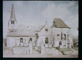 Image représentant France, Marest, Guerre L'Eglise de Marest vue extérieure