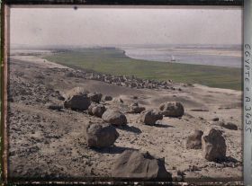 Image représentant Panorama de paysage près des  null hypogées de Beni Hassan