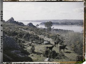 Image représentant L'Elorn et la rade de Brest vus des hauteurs du Passage