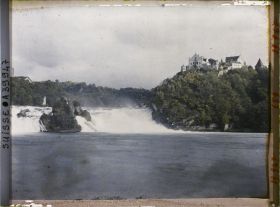 Image représentant Les chutes du Rhin vues du Schlössli Wörth
