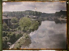 Image représentant France, Périgueux, Vue sur l'Isle devant Périgueux
