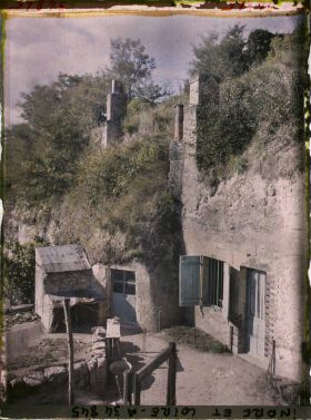 Image représentant Cour d'uneHabitation troglodyte dans le quartier des Patys