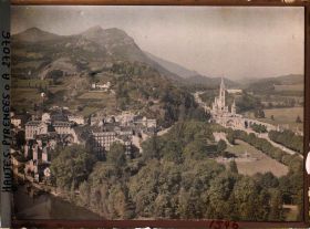 Image représentant France, Lourdes, Panorama pris du Château