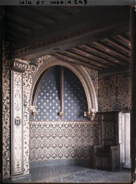 Image représentant L'alcove de la chambre du roi Henri III dans les appartements royaux de l'aile François 1er du château