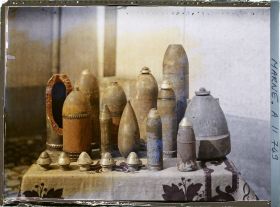 Image représentant France, Reims, Collection d'Obus Allemands qui n'ont pas éclaté