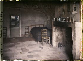 Image représentant Chambre à coucher dans une habitation troglodyte