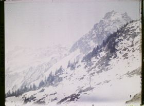 Image représentant France Les Alpes, Vue prise de la Flégère. Vue sur le Brévont et l'aiguille Pourrie