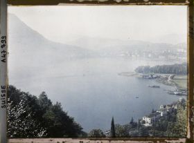 Image représentant Panorama sur Lugano et le lac de Lugano depuis le Monte Brè