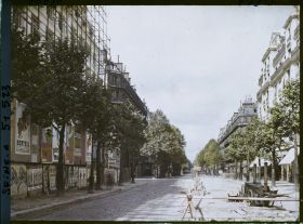 Image représentant La jonction des nouvelles constructions à l'ancien boulevard Haussmann, à l'angle de la rue Taitbout