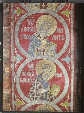 Image représentant Turquie, Hilendar, Autre étoffe (Epitaphios) détail