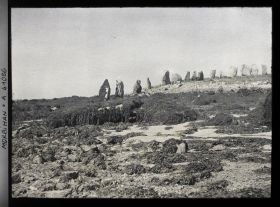Image représentant Les cromlechs d'Er Lannic à marée basse