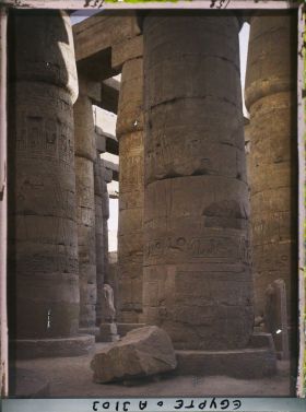 Image représentant Colonnade de la grande salle hypostyle du temple d'Amon Râ