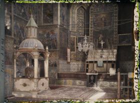 Image représentant Intérieur de la cathédrale arménienne Saint-Sauveur ou cathédrale Vank (XVIIe siècle)