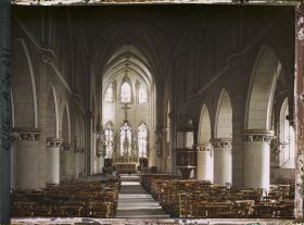 Image représentant Intérieur de l'église de la Madeleine, grande nef