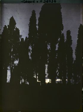 Image représentant Turquie, Scutari d'Asie, Cimetière, effet du Soir