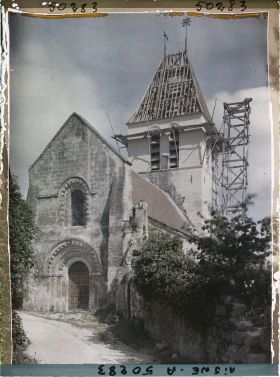 Image représentant France, Condé s/ Aisne, Façade de l'Eglise