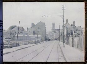 Image représentant France, Reims, Rue Gambetta, Direction de la rue Chanzy