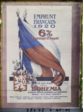 Image représentant Affiche pour l'emprunt national de 1920, Banque tchéco-slovaque pour l'étranger