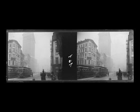 Image représentant Vue de Broadway, avec à l'arrière-plan le Fuller Building appelé également Flat Iron Building