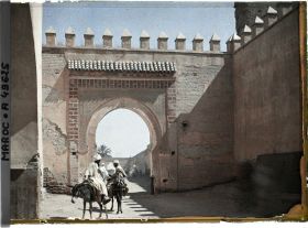 Image représentant La porte Bab Agnaou vue de l'intérieur