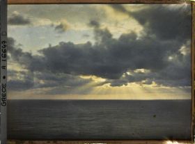 Image représentant Turquie, Mont Athos, Stravonikita, Lever de Soleil sur la mer