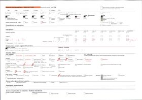 Image représentant La rue de Metz, le clocher de l'église Sainte-Croix