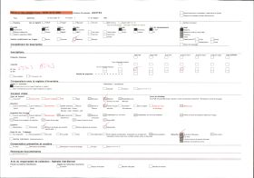 Image représentant Trois hommes somba devant un tata (case) et une plate-forme à sécher le mil