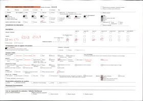 Image représentant Fétiches et case de fétiche (?) sur la place du village