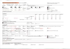 Image représentant Végétation se découpant à contre-jour dans le coucher de soleil, vue en direction de Monaco