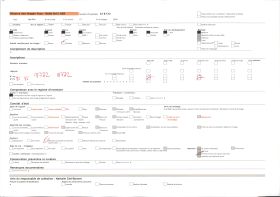 Image représentant France, La Schlitte avec un tas de bois au bord de la route