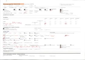 Image représentant L'entrée du port de Ploumanach ; au premier plan, un champ de blé