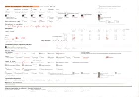 Image représentant La passerelle Saint-François sur le Guindy ; à l'arrière-plan, le village de Plouguiel