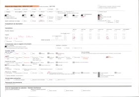 Image représentant Les rochers de la plage de Saint-Guirec avec à l'arrière-plan le château de Costaéres