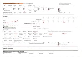Image représentant Roches et végétation sur la pointe du Château ; à l'arrière-plan, l'île Tomé