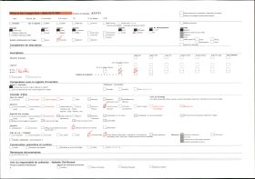 Image représentant Le pont Bouju, au second plan la cathédrale depuis la rue de la Foulerie
