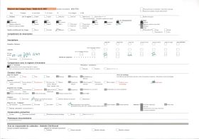 Image représentant L'Ellé vu du Pont fleuri, avec à droite des femmes faisant la lessive dans la rivière