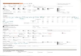 Image représentant Maisons de la place Parmentier avec à l'arrière-plan la tour de l'église Notre-Dame-de-l'Assomption (appelée aussi Saint-Michel)