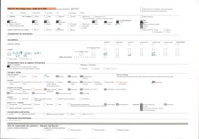 Image représentant Les bords de l'Ellé avec à gauche la tour de l'église Sainte-Croix et au premier plan l'ancien pigeonnier de l'abbaye Sainte-Croix