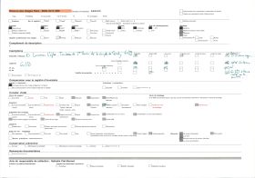 Image représentant Intérieur de la chapelle du Pénity avec à droite le tombeau de saint Ronan