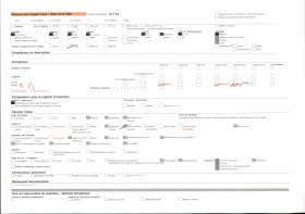 Image représentant L'entrée du château avec la tour du Hallay devant la tour carrée de la Haye St Hilaire ; au fond, l'église Saint-Léonard